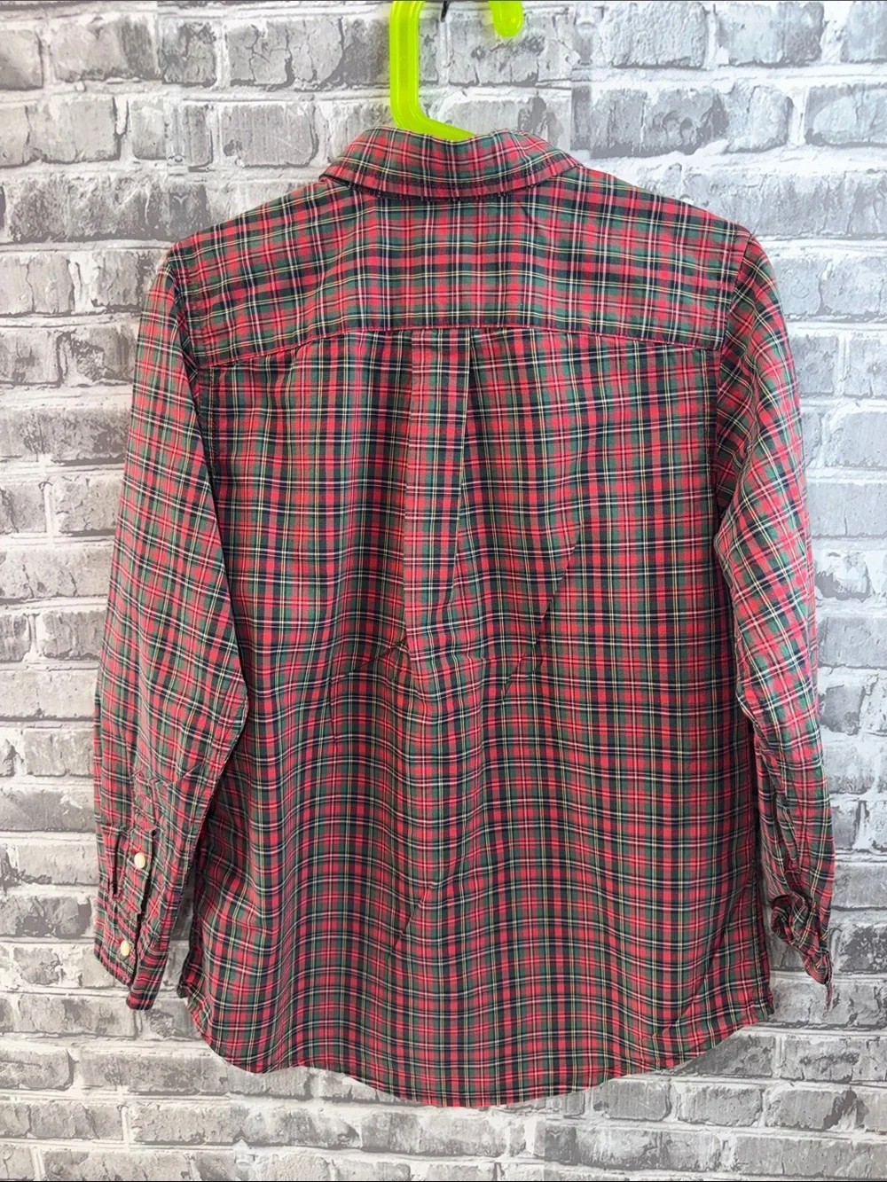 Ralph Lauren Red & Green Plaid Button-Down Shirt